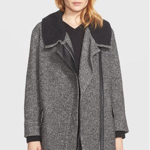 VINCE Shawl Collar Assymetic Coat (Womens L)
